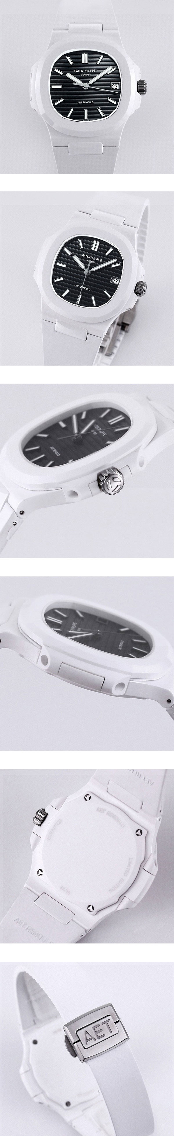 AET高級改装 パテック フィリップコピー5711/1A-018 ノーチラス ティファニー  40mm ブラック スーパーコピー時計